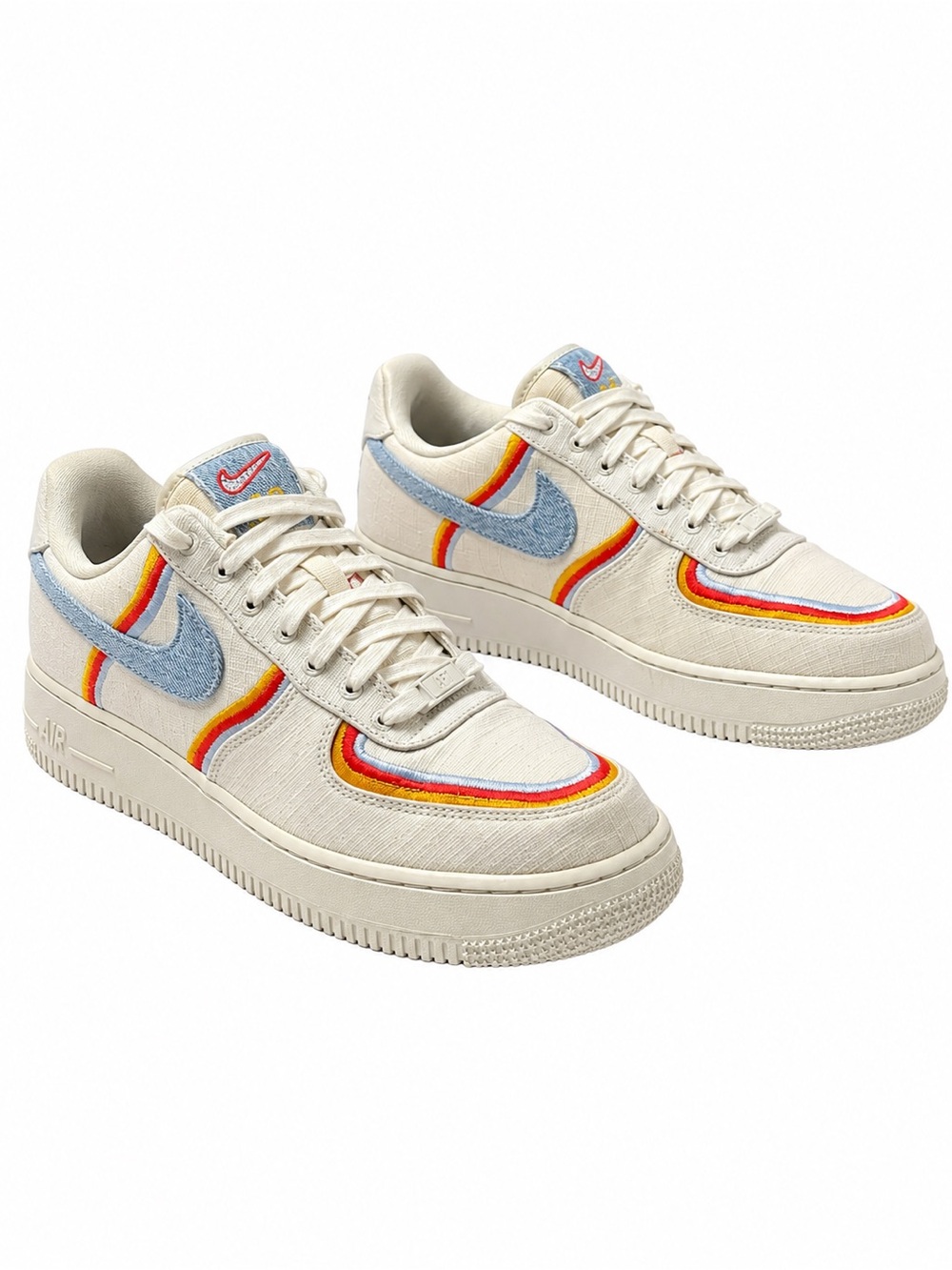 Nike Air Force 1 Low 07 LV8 Womens 9.5 Mens 8 Sail Denim DJ4655-133